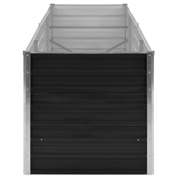 Strat Înălțat Grădină Antracit 240x80x77 cm - Oțel Galvanizat