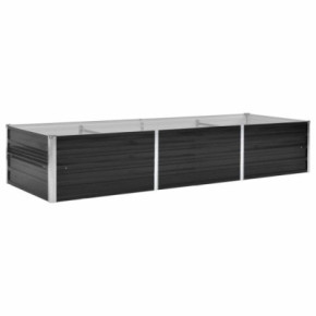 Strat Înălțat Grădină Antracit 240x80x45 cm - Oțel Galvanizat 2