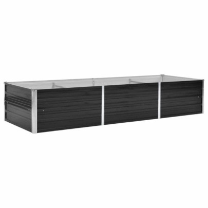 Strat Înălțat Grădină Antracit 240x80x45 cm - Oțel Galvanizat