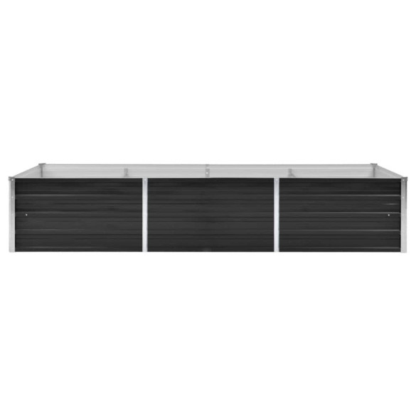Strat Înălțat Grădină Antracit 240x80x45 cm - Oțel Galvanizat
