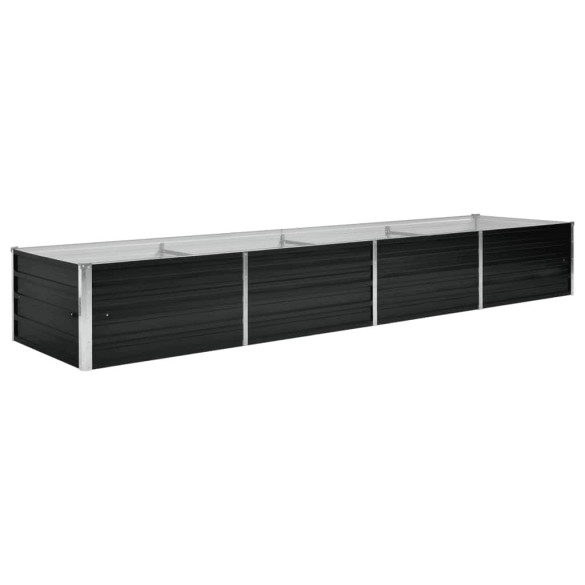 Strat Înălțat Grădină Antracit 320x80x45 cm - Oțel Galvanizat