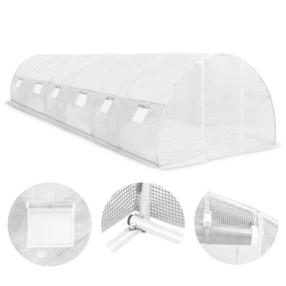 Seră 27m² - Oțel Galvanizat, 12 Ferestre | Livrare Gratuită