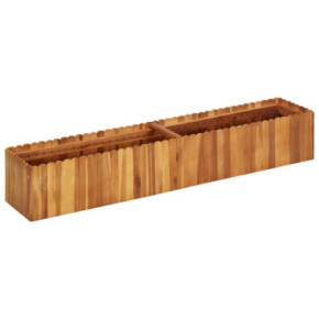 Strat Înălțat Grădină Lemn Acacia 150x30x25 cm - Livrare Gratuită