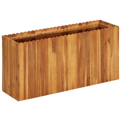 Strat Înălțat Grădină Lemn Acacia Masiv 100x30x50 cm