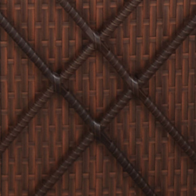 Șezlong Pat Rabatabil cu Pernă - Maro - Poliratan