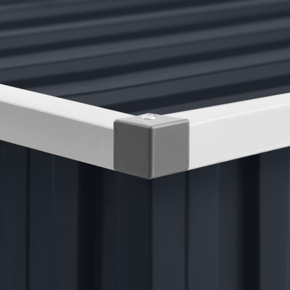 Șopron Grădină Antracit - Oțel Galvanizat 195x198x159 cm