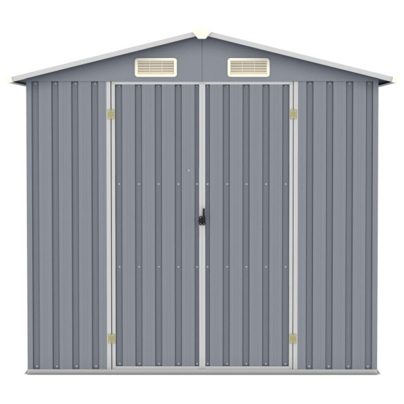 Șopron de Grădină Gri - Oțel Galvanizat - 205x129x183 cm