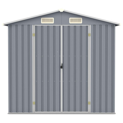 Șopron de Grădină Gri - Oțel Galvanizat - 205x129x183 cm