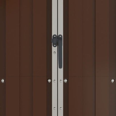 Șopron Grădină Maro - Oțel Galvanizat - Depozitare Exterioară