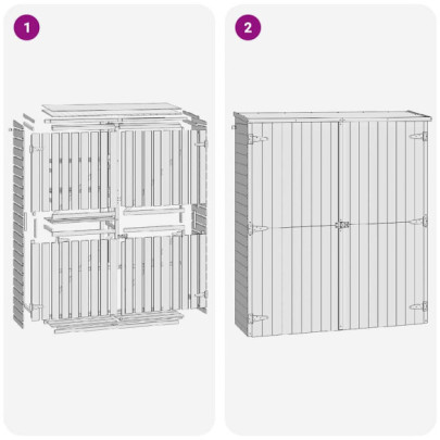 Magazie Utile Grădină Lemn Pin - Depozitare Organizată