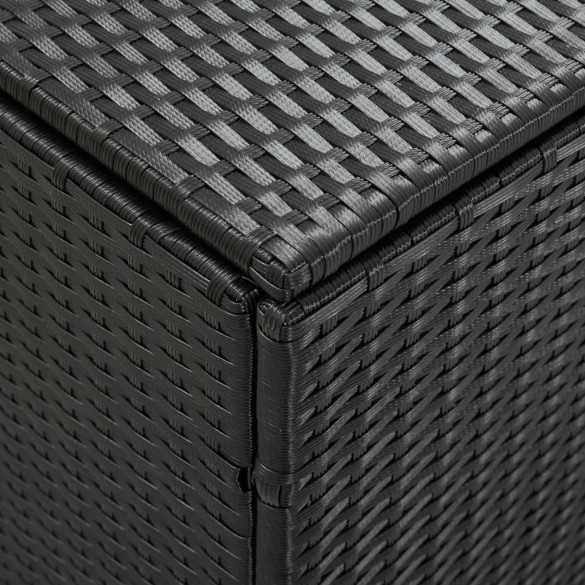 Ladă Depozitare Grădină Poliratan - Negru, 180x90x70 cm