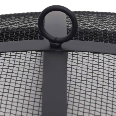 Vatră de foc exterior cu grătar - Oțel inoxidabil - Livrare gratuită