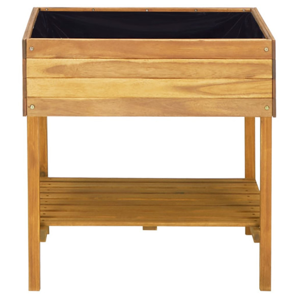 Jardinieră înaltă lemn acacia - Decor grădină rustic