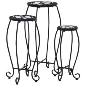 Set 3 Mese Mozaic Ceramice pentru Grădină și Balcon
