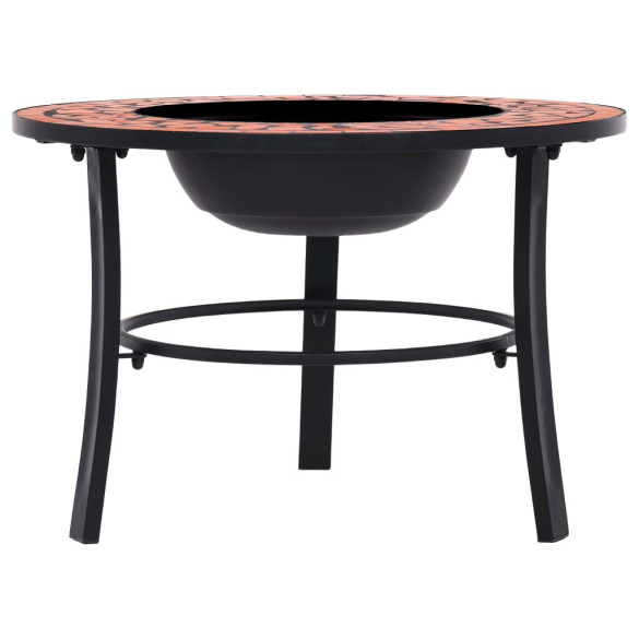 Vatră de foc exterior ceramică cu mozaic - 68 cm Vatră de foc exterior ceramică cu mozaic - 68 cm