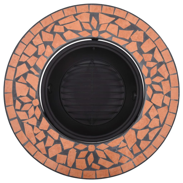 Vatră de foc exterior ceramică cu mozaic - 68 cm Vatră de foc exterior ceramică cu mozaic - 68 cm