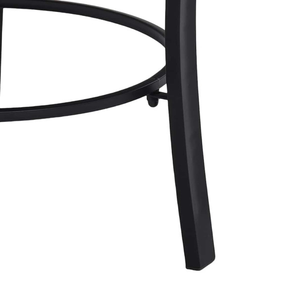 Vatră de Foc cu Mozaic Ceramică - 68 cm - Negru și Alb Vatră de Foc cu Mozaic Ceramică - 68 cm - Negru și Alb