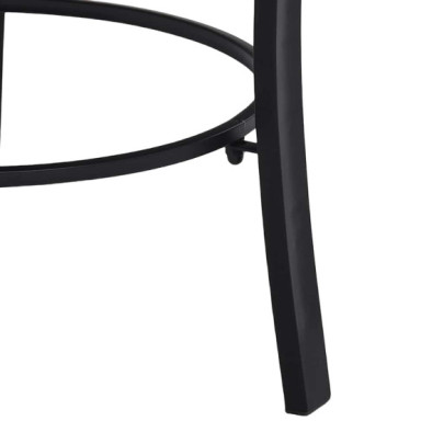 Vatră de Foc cu Mozaic Ceramică - 68 cm - Negru și Alb