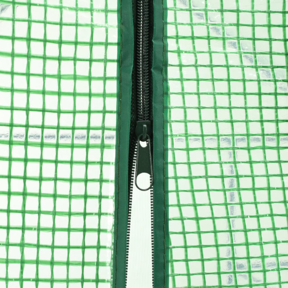 Seră înaltă cu 12 rafturi - 143x214x196 cm - Oțel