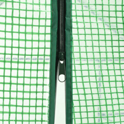 Seră înaltă cu 12 rafturi - 143x214x196 cm - Oțel