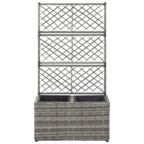 Strat Înălțat Spalier 2 Ghivece - Poliratan - Livrare Gratuită 2