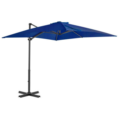 Umbrelă în Consolă Albastru Azur 250x250 cm - Livrare Gratuită