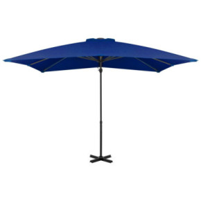 Umbrelă în Consolă Albastru Azur 250x250 cm - Livrare Gratuită 2
