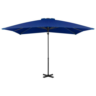 Umbrelă în Consolă Albastru Azur 250x250 cm - Livrare Gratuită
