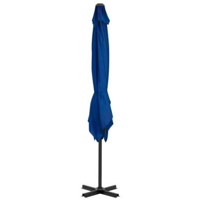 Umbrelă în Consolă Albastru Azur 250x250 cm - Livrare Gratuită