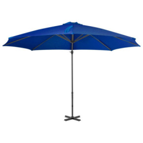 Umbrelă suspendată albastră 300 cm - Aluminiu | Livrare Gratuită 2