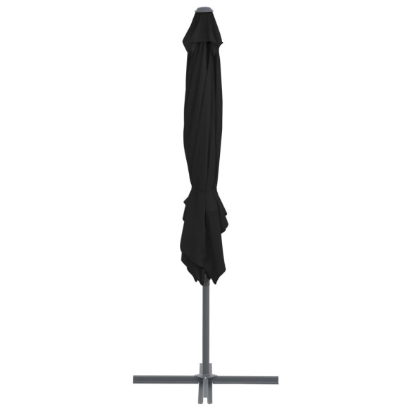 Umbrelă Grădină Consolă - Oțel Negru 250x250 cm - Livrare Gratuită