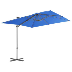 Umbrelă în Consolă - Oțel - Albastru Azur - 250x250 cm 2