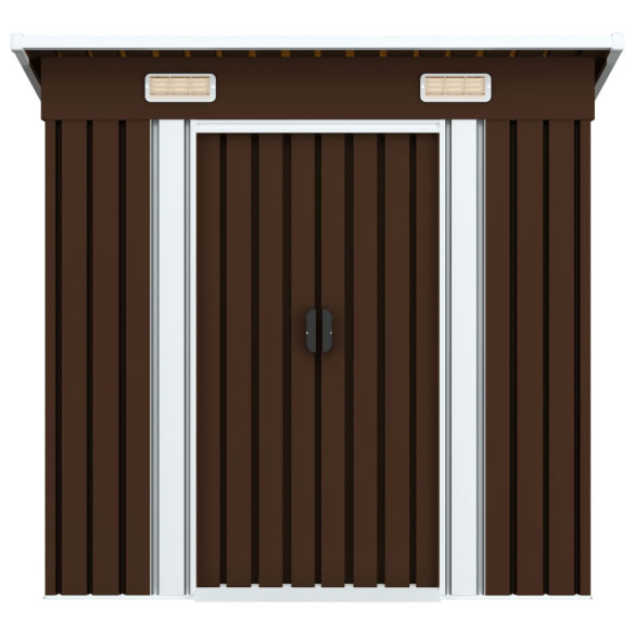 Magazie Metalică Grădină - Depozitare Instrumente Maro