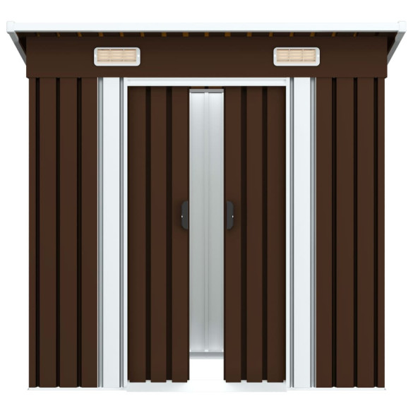 Magazie Metalică Grădină - Depozitare Instrumente Maro