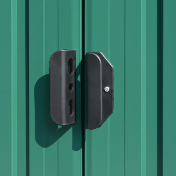 Șopron Grădină Verde - Oțel Zincat, 257x779x181 cm