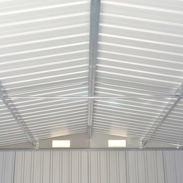 Șopron Grădină Verde - Oțel Zincat, 257x779x181 cm