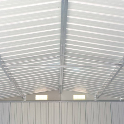 Șopron Grădină Verde - Oțel Zincat, 257x779x181 cm