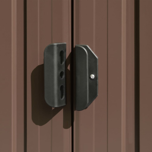 Șopron Grădină Maro Oțel Zincat | Depozitare Sigură