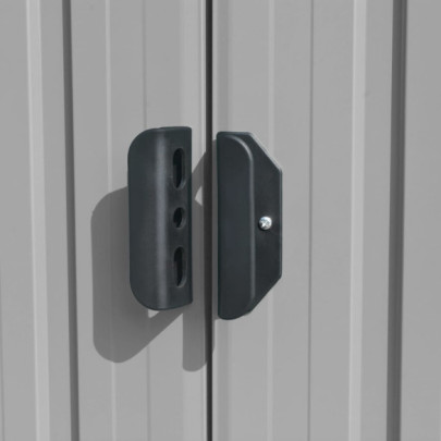 Șopron Grădină Gri Oțel Galvanizat 257x990cm | Livrare Gratuită