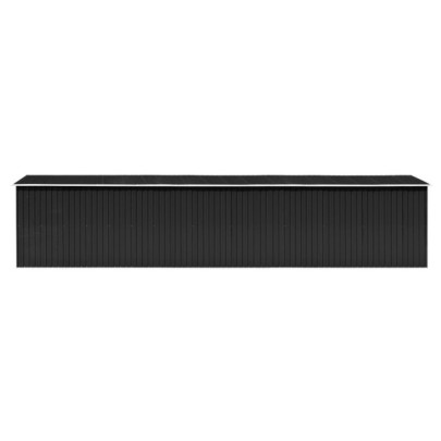 Șopron Grădină Antracit - Oțel Galvanizat, 257x990x181 cm