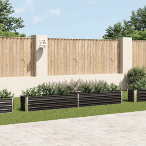 Strat Înălțat Grădină Antracit 320x40x45 cm - Oțel Galvanizat