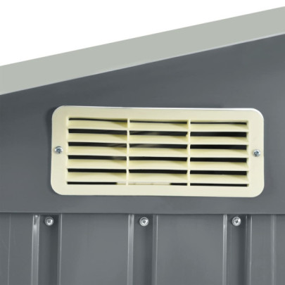 Șopron Grădină cu Rafturi - Fier Galvanizat - Livrare Gratuită