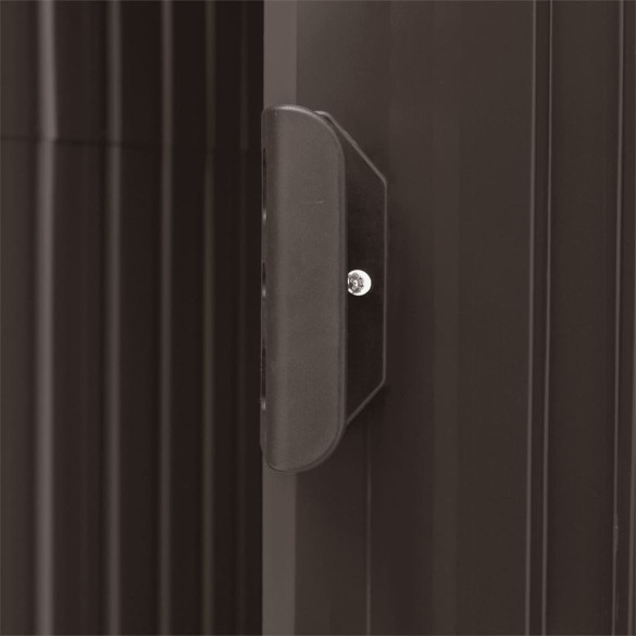 Șopron Grădină cu Rafturi - Maro - Depozitare Exterior