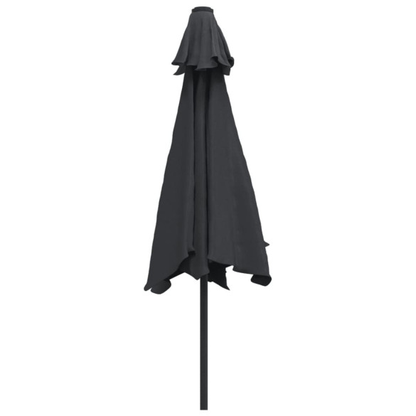 Umbrelă de soare 300 cm negru - Protecție UV și manivelă