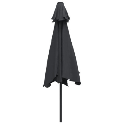 Umbrelă de soare 300 cm negru - Protecție UV și manivelă