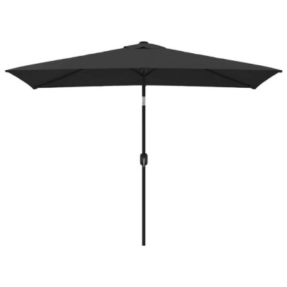 Umbrelă de soare exterior 300x200 cm - Negru | Livrare Gratuită