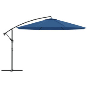 Umbrelă Consolă Grădină Aluminiu Albastru 350 cm - Livrare Gratuită 2