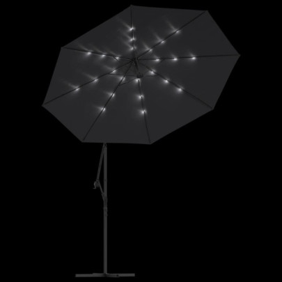 Umbrelă Consolă LED Solară pentru Grădină - 300 cm