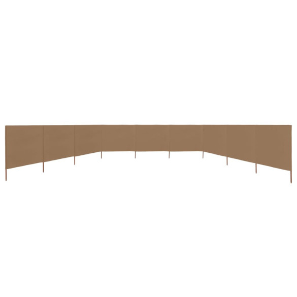 Paravan Anti-Vânt 9 Panouri Gri Taupe 1200x120 cm Paravan Anti-Vânt 9 Panouri Gri Taupe 1200x120 cm