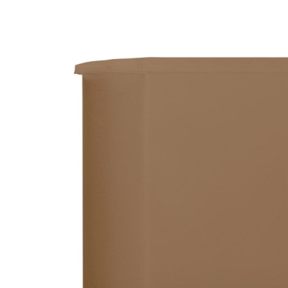 Paravan Anti-Vânt 9 Panouri Gri Taupe 1200x120 cm